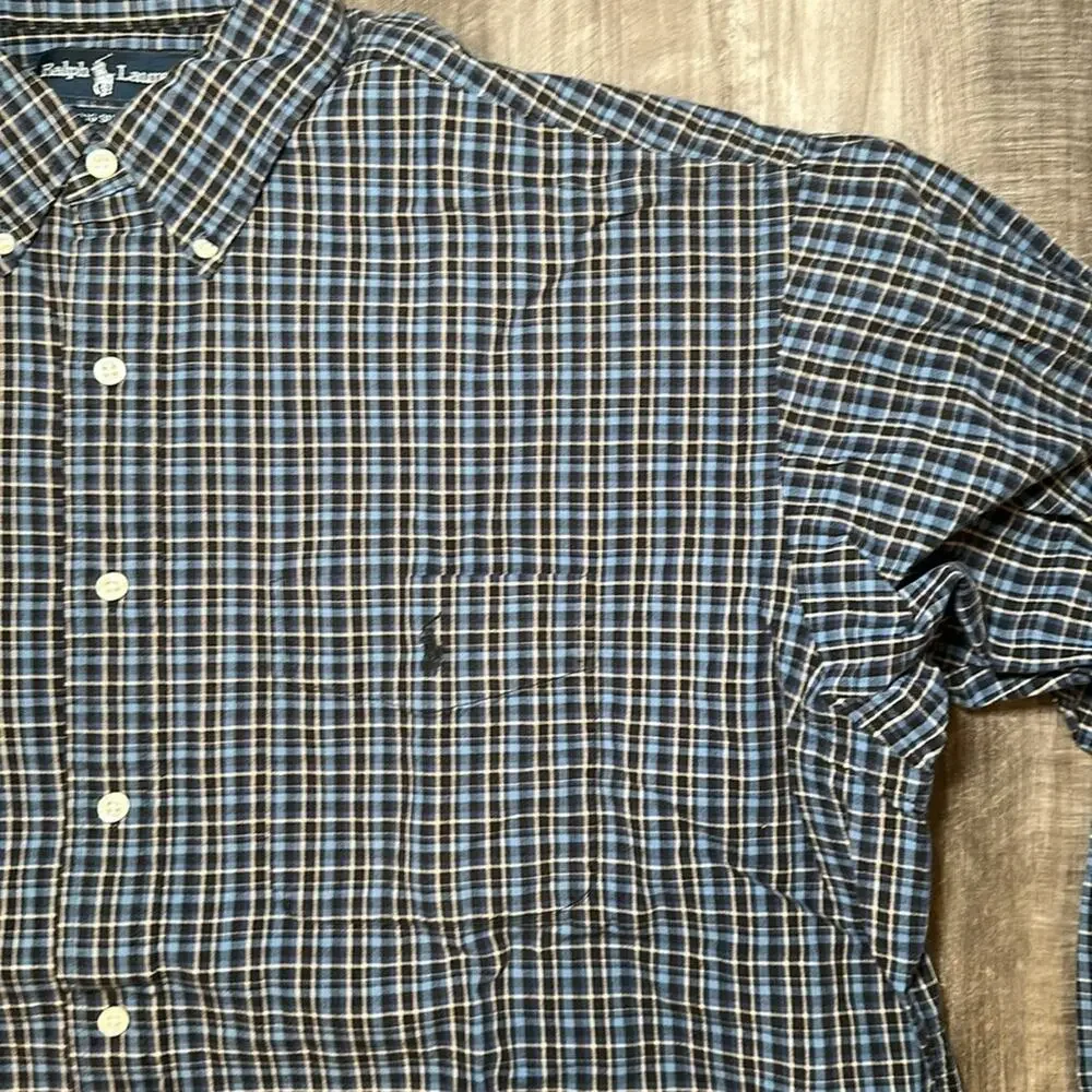 Ralph Lauren Big Shirt Long Sleeve Button Down - Large